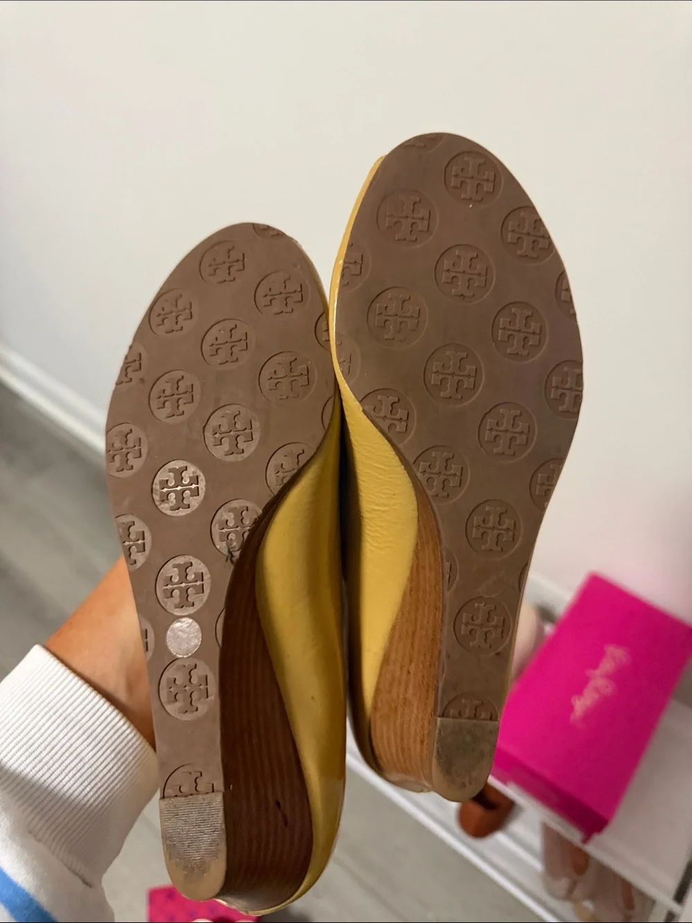 Tory Burch leather peep